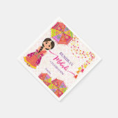 Mehndi schattige Indiase bruid paraplu's Servet (Hoek)