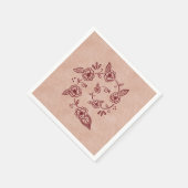 Mehndi Spiraalontwerp Servetten (Hoek)