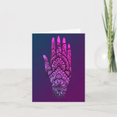 Mehndi Tattoo Art Design Blank Note Kaart (Voorkant)