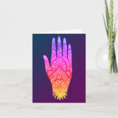 Mehndi Tattoo Art Rainbow Design Note Kaart (Voorkant)