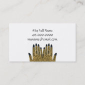 Mehndi Tattoo handen Visitekaartje (Achterkant)