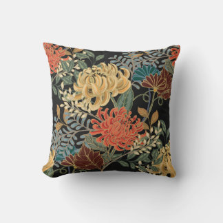 Mehndi Tracery Tegel: etnisch naadloos ontwerp Kussen