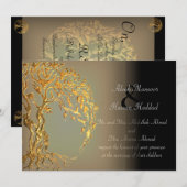 Mehndi Tree of Life (Gold) Kaart (Voorkant / Achterkant)