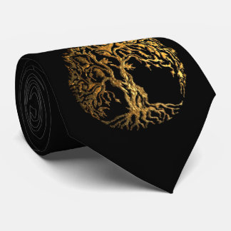 Mehndi Tree of Life (Gold) Stropdas