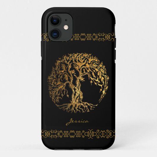 Mehndi Tree of Life (Henna) Case-Mate iPhone Case (Achterkant)