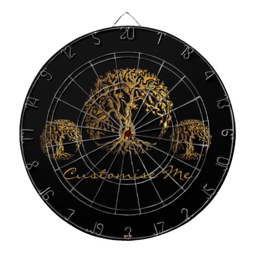 Mehndi Tree of Life (Henna) Dartbord (Voorkant)