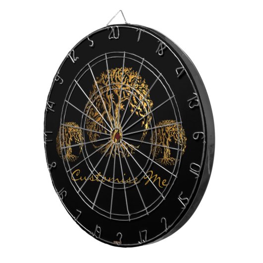 Mehndi Tree of Life (Henna) Dartbord (Voorkant Rechts)