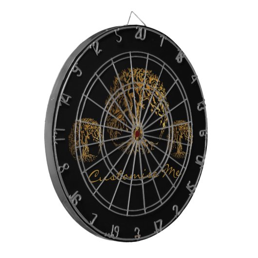 Mehndi Tree of Life (Henna) Dartbord (Voorkant Links)