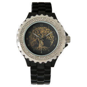 Mehndi Tree of Life (Henna) Horloge