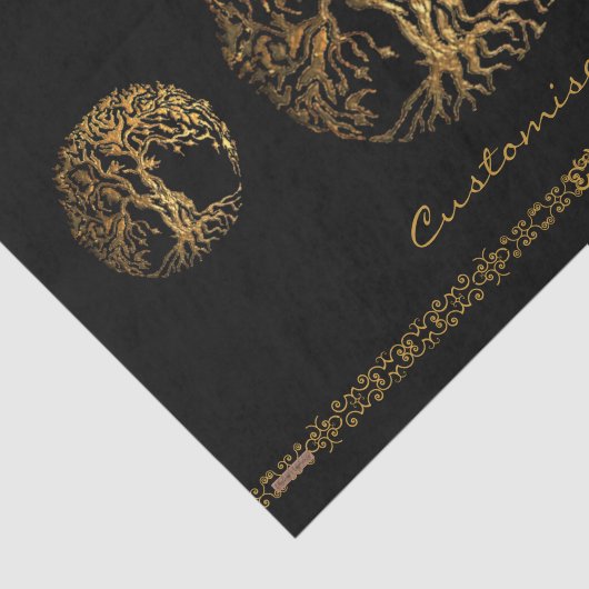 Mehndi Tree of Life (Henna) Tissuepapier (Detail)