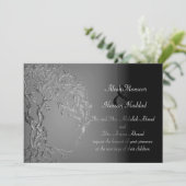 Mehndi Tree of Life (Henna) (zilver) Kaart (Staand voorkant)