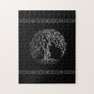 Mehndi Tree of Life (Henna) (zilver) Legpuzzel