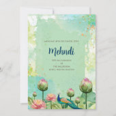 Mehndi uitnodiging Digitale Indiase bruiloft uitno (Voorkant)