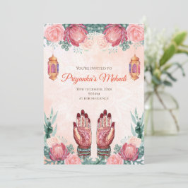 Mehndi-uitnodigingen & Henna-feestuitnodigingen Me Kaart