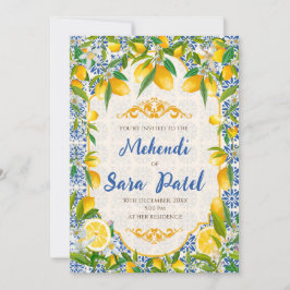 Mehndi uitnodigingen & Italiaans themadecor
