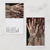 Mehndi Visitekaartje (Voorkant / Achterkant)