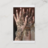 Mehndi Visitekaartje (Achterkant)