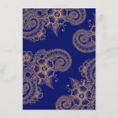 Mehndi Wedding Insert Informatiekaartje (Achterkant)