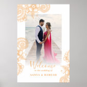 Mehndi Wedding Welcome Sign Poster (Voorkant)