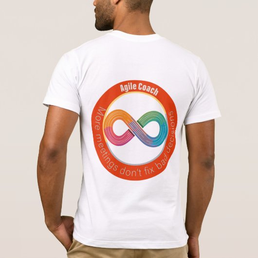 Mehr Meetings? Oh no! T-shirt (Achterkant)