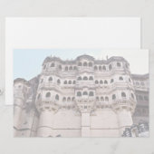 Mehrangarh Fort, Jaipur, Rajasthan, India Briefpapier (Voorkant / Achterkant)