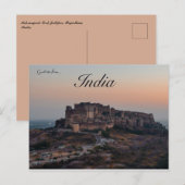Mehrangarh Fort Jodhpur Rajasthan India Briefkaart (Voorkant / Achterkant)