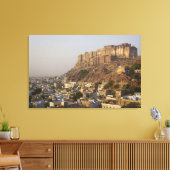 Mehrangarh Fort of Jodhpur. Rajasthan, INDIA. Canvas Afdruk (Insitu (Woonkamer))