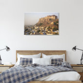 Mehrangarh Fort of Jodhpur. Rajasthan, INDIA. Canvas Afdruk (Insitu (Slaapkamer))