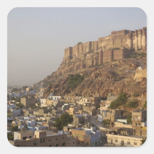 Mehrangarh Fort of Jodhpur. Rajasthan, INDIA. Vierkante Sticker (Voorkant)
