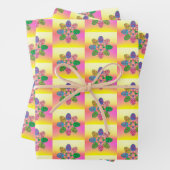 Mehrfarbige Ostereier Inpakpapier Vel (In situ)