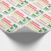 Mehrry Kerstmis Internet Meme Meh Inpakpapier (Hoek)
