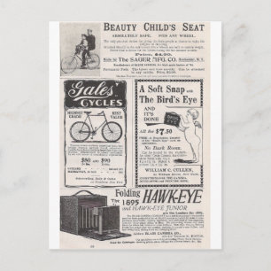 Mei 1895 Harper's Ads Briefkaart