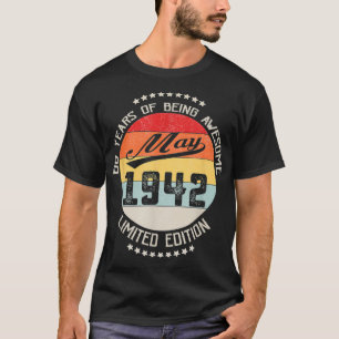 mei 1942 80e verjaardag 80 jaar Geweldige T-shirt