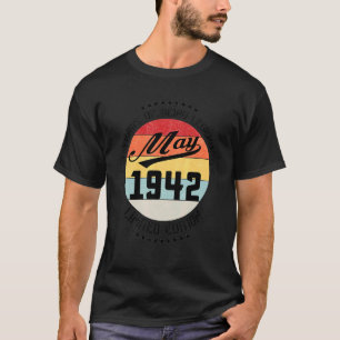 Mei 1942 80ste verjaardag 80 jaar legendarisch zij t-shirt