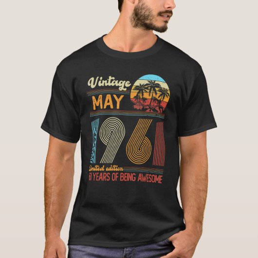 mei 1961 Geboortedatum 1 T-shirt (Voorkant)