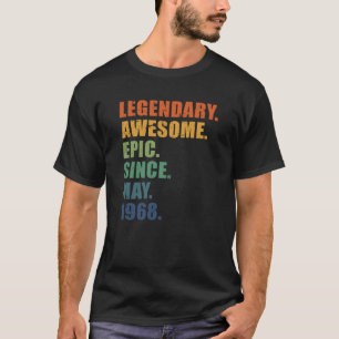 Mei 1968 55 jaar Mannen Vrouwen Jubileum 55e geboo T-shirt