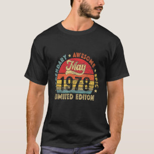 Mei 1978 44e verjaardag Legendarische Geweldige Ep T-shirt