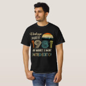  Mei 1981 T-shirt - Retro Style Verjaardag (Voorkant volledig)