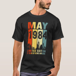Mei 1984 Limited Edition 37 jaar Geweldige T-shirt