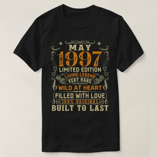  mei 1997 Geweldige 24 jaar oud 24 jaar oud T-shirt (Design voorkant)