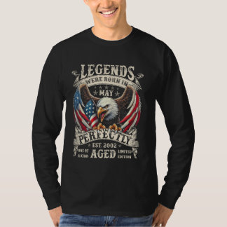 Mei 2002 Retro 23e Verjaardagscadeaus Voor Mannen  T-shirt