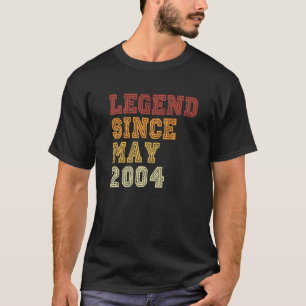 mei 2004 Retro 18 jaar oud 18e verjaardag T-shirt