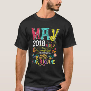 Mei 2018 Meisjes Zijn Sunshine Grappig 4 Jaar Oud T-shirt