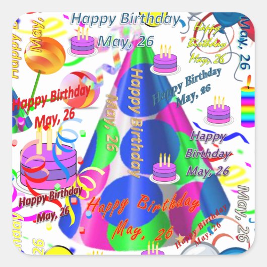 Mei, 26 kinderen, Stickers op zaterdag (Voorkant)