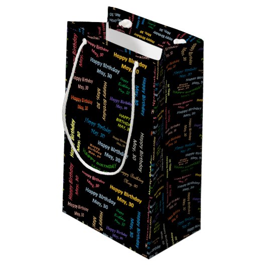 Mei, 30-jarige cadeautas (Achterkant Gekanteld)