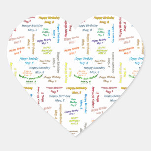 Mei, 8-jarig Sticker