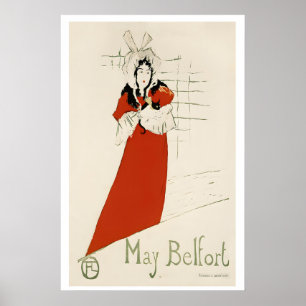 Mei Belfort Parijse Nachtclubs Black Cat 1890s Poster