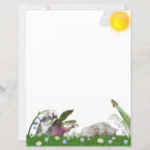 Mei Bloemen en Katten Briefpapier (Achterkant)
