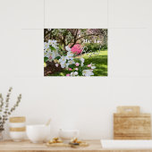 Mei Bloemen Roze Pasen Poster (Keuken)