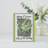 mei bloemenlelie van de bloemvallei briefkaart (Staand voorkant)